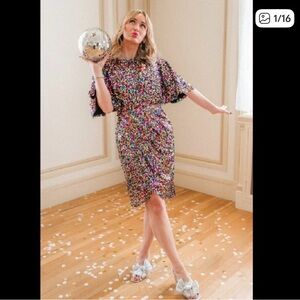 Ivy City Co Colorful Sequin Mini Dress